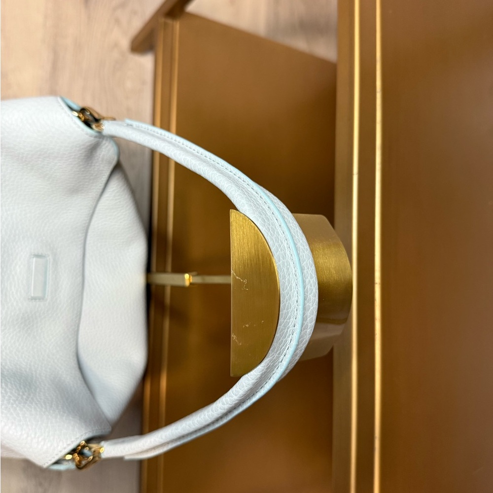 Burberry Light Blue Leather Nova Check Hobo Bag - Picture 4 of 9